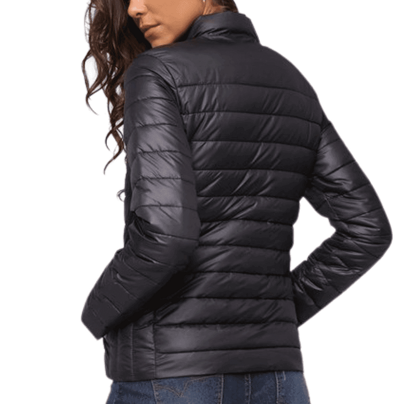 Jaqueta Feminina Bobojaco Puffer com Capuz e Bolso - Conforto e Estilo