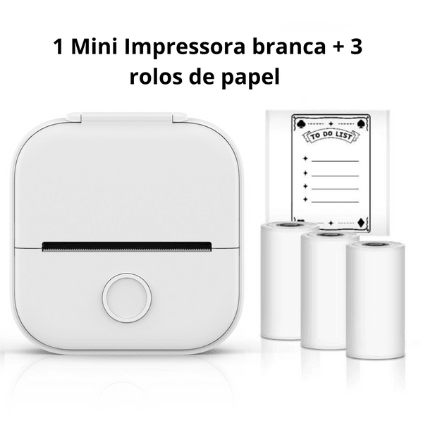 Mini Impressora Portátil - MiniPrint instantâneas na Hora - shopexclusiva