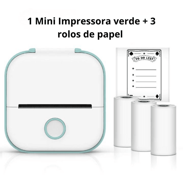 Mini Impressora Portátil - MiniPrint instantâneas na Hora - shopexclusiva