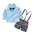 Conjunto Infantil Masculino Batizado Suspensório