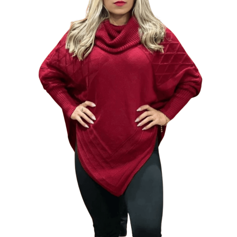 Blusa Feminina de Frio Gola Alta Tricô Califórnia