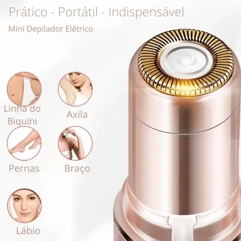 Depilador Feminino Elétrico Mini Portátil