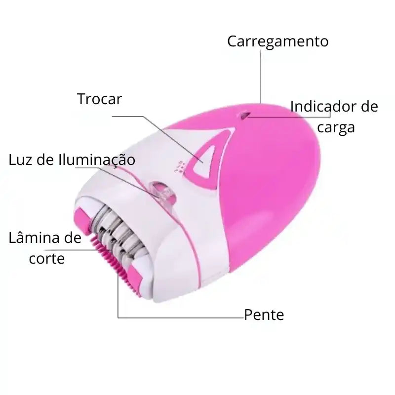 Depilador Elétrico Feminino Recarregável PortablePulse