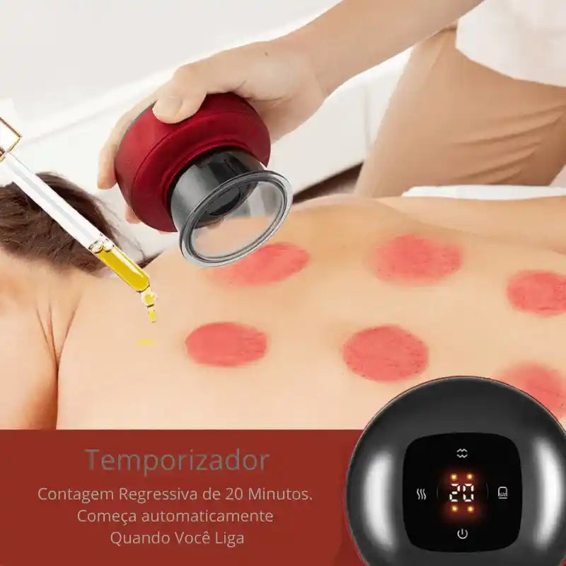 Massageador Elétrico Com Ventosa a Vácuo  12 Níveis