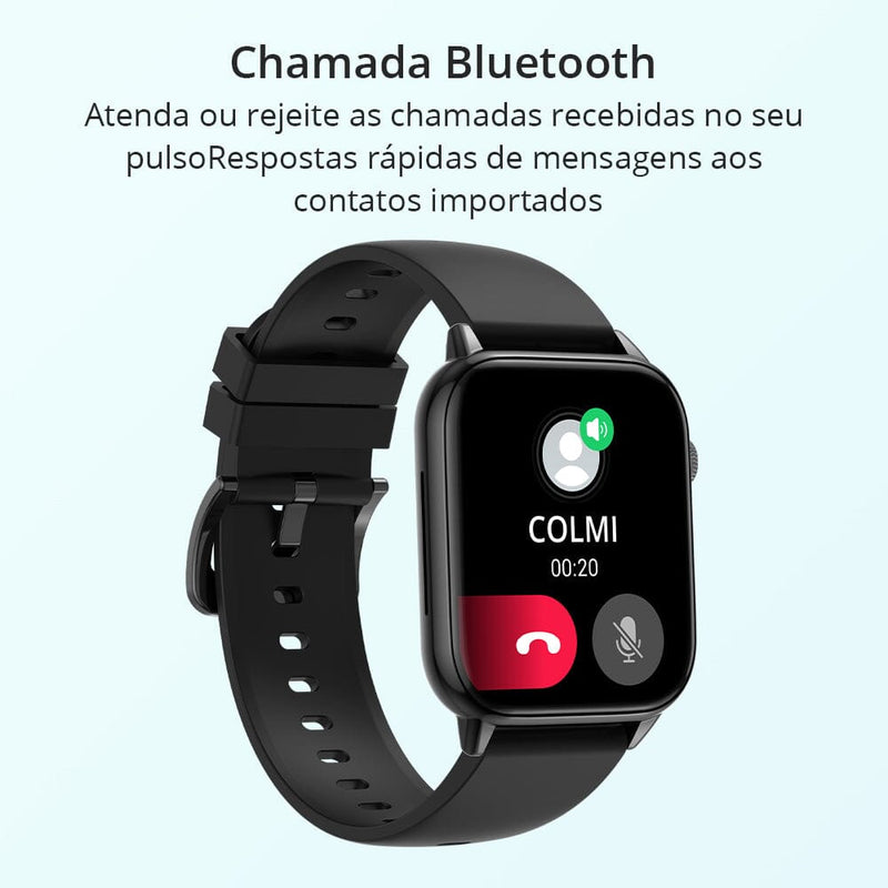 Smartwatch Wellness À Prova D'Água Bateria 7 dias - Cuida Da Sua Saúde e Bem Estar