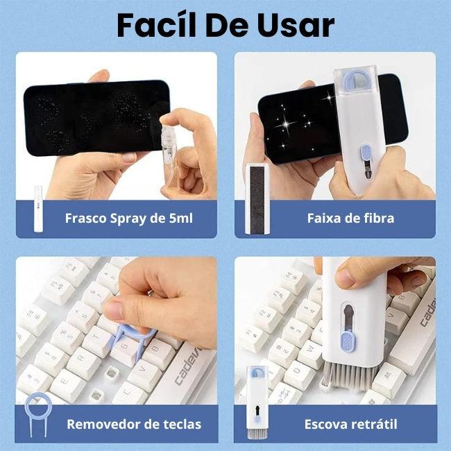 Kit Para Limpeza De Teclado, Computador e NoteBook - shopexclusiva