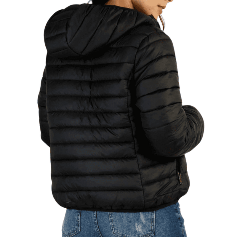 Jaqueta Feminina Bobojaco Puffer com Capuz e Bolso - Conforto e Estilo