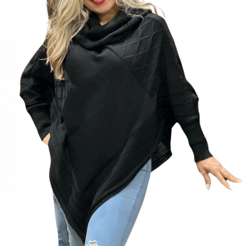 Blusa Feminina de Frio Gola Alta Tricô Califórnia