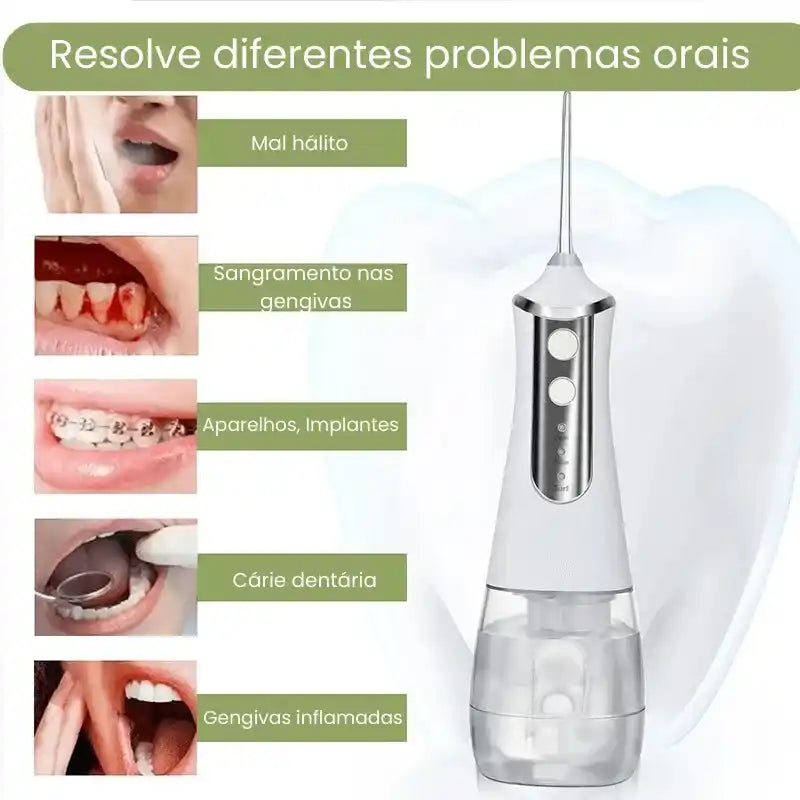 Waterpik Irrigador Bucal Elétrico Portátil 5 Bicos