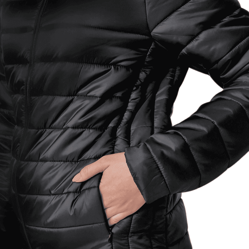 Jaqueta Feminina Bobojaco Puffer com Capuz e Bolso - Conforto e Estilo