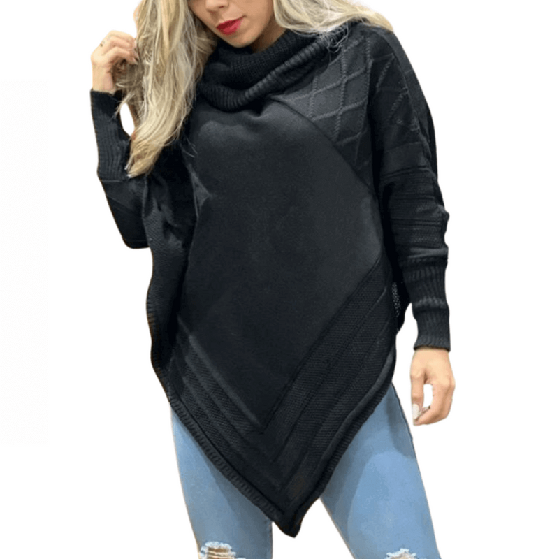 Blusa Feminina de Frio Gola Alta Tricô Califórnia