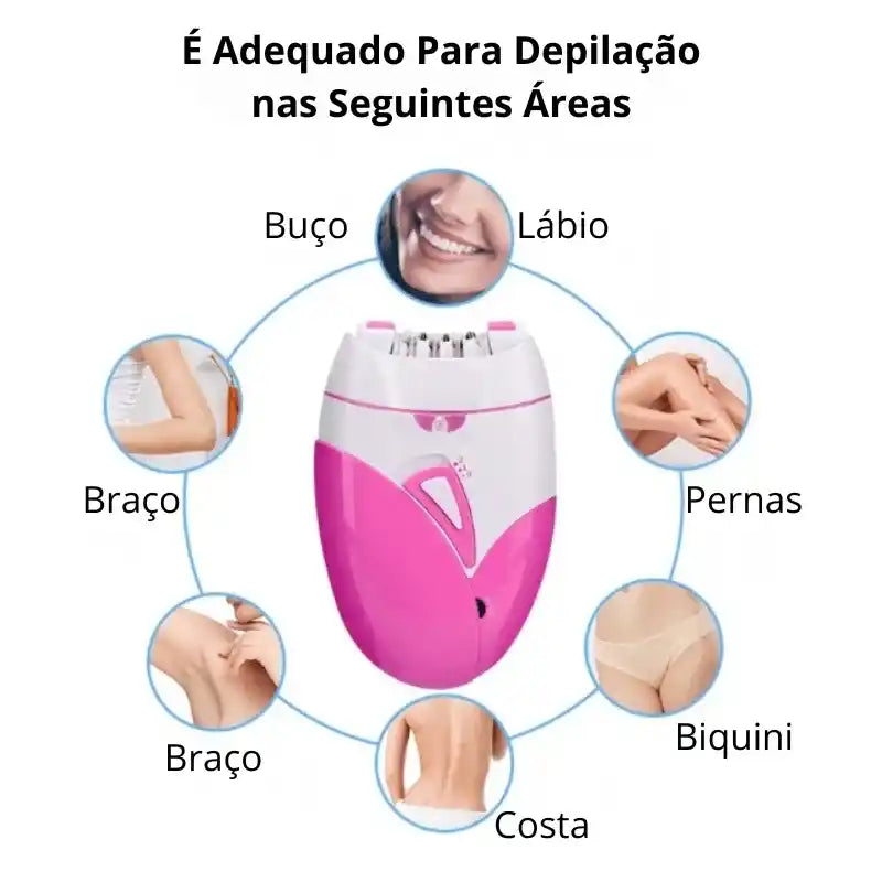 Depilador Elétrico Feminino Recarregável PortablePulse